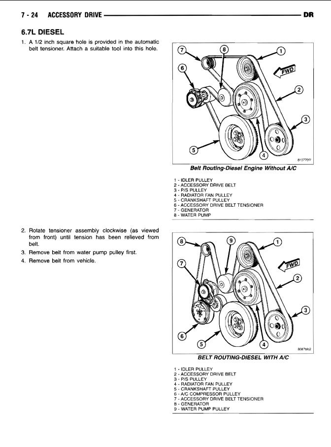 [DIAGRAM] Dodge Ram 2500 Serpentine Belt Diagram